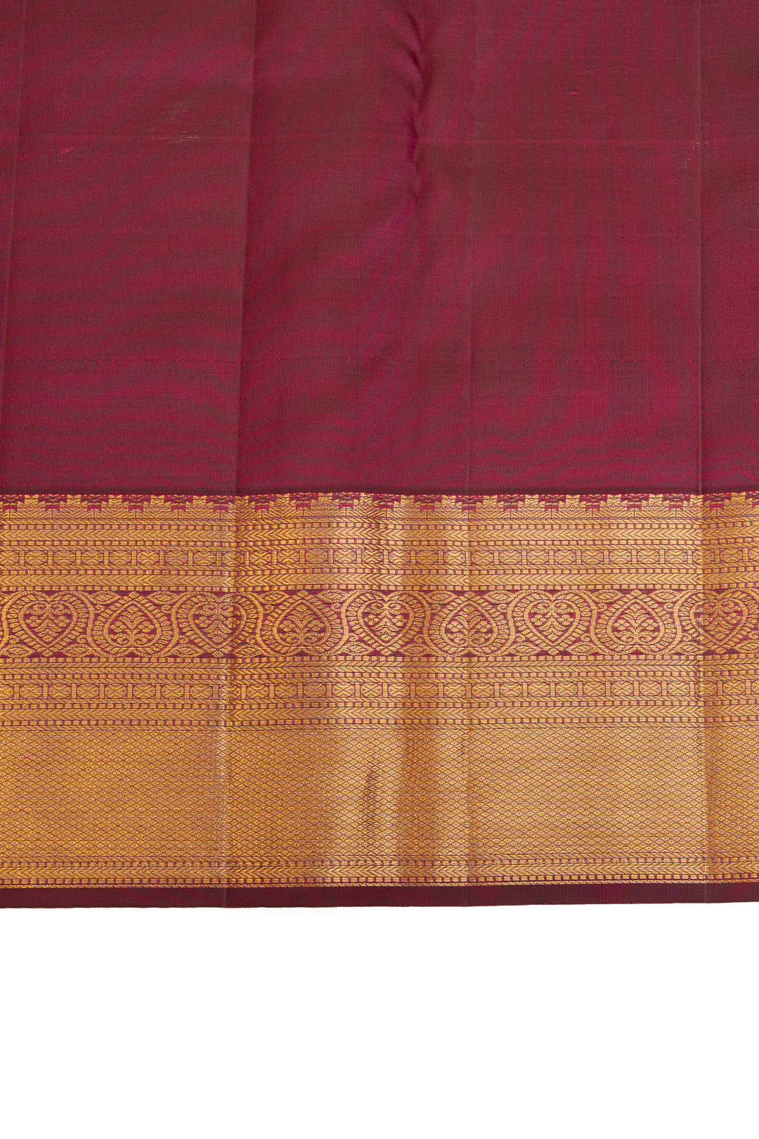 Mulberry purple brocade pure Kanchipuram silk saree