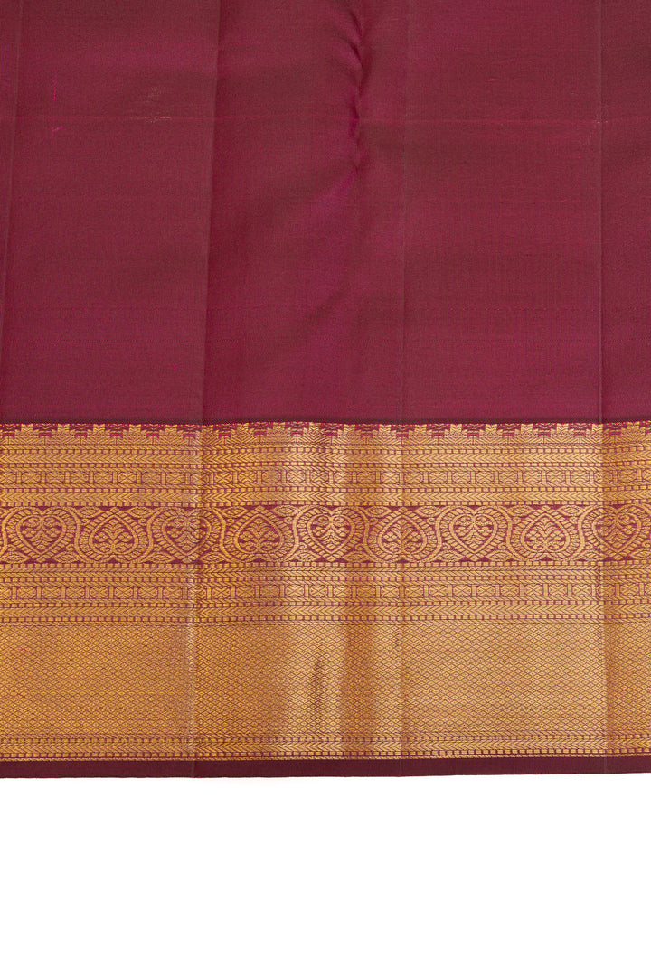 Mulberry purple brocade pure Kanchipuram silk saree
