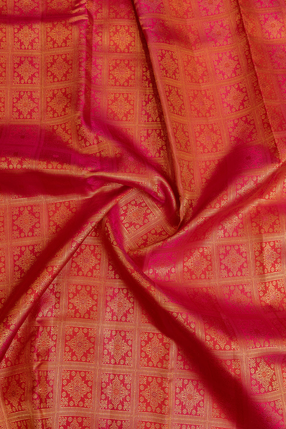 Rani pink minakari brocade pure Kanchipuram silk saree