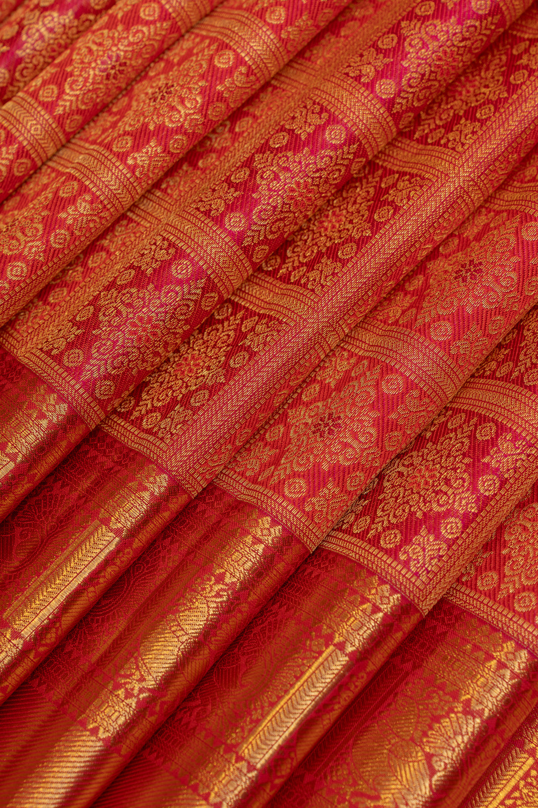 Rani pink minakari brocade pure Kanchipuram silk saree