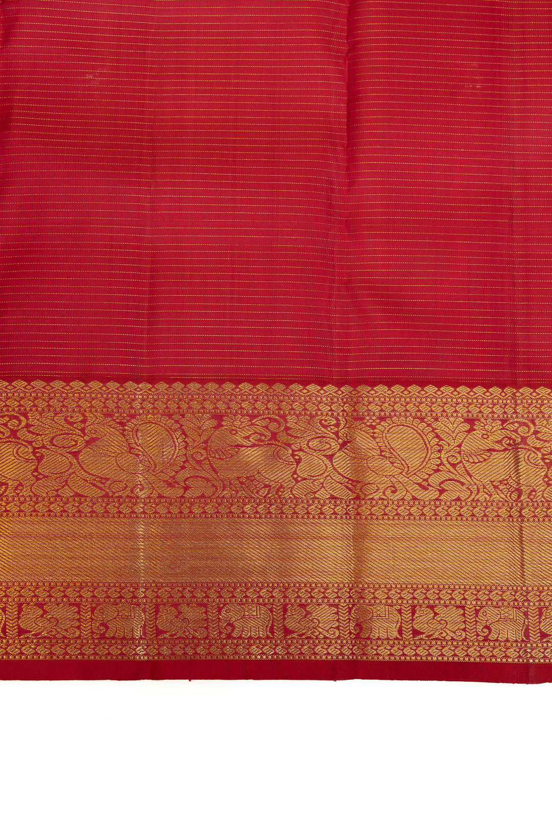 Champagne pink Vairaoosi pure Kanchipuram silk saree