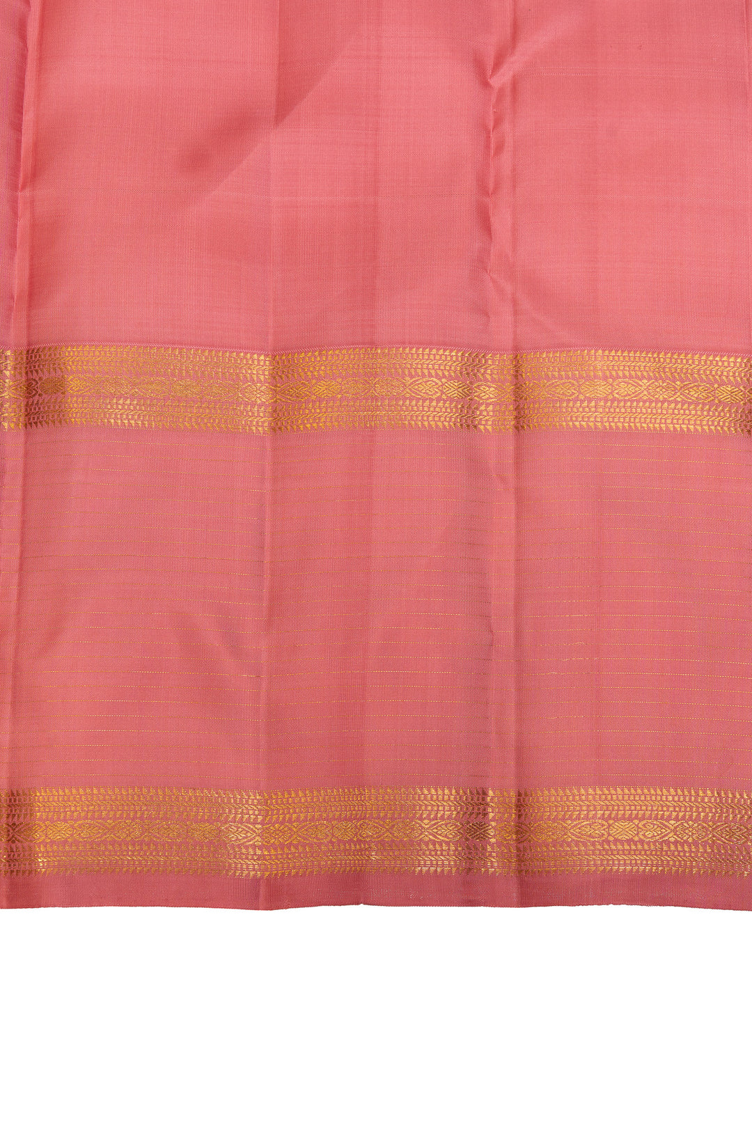 Pastel pink pure Kanchipuram silk saree