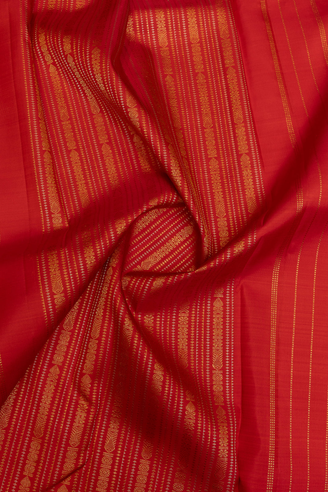 Biscuit beige Ganga Jamuna pure Kanchipuram silk saree