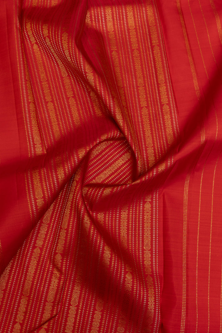 Biscuit beige Ganga Jamuna pure Kanchipuram silk saree