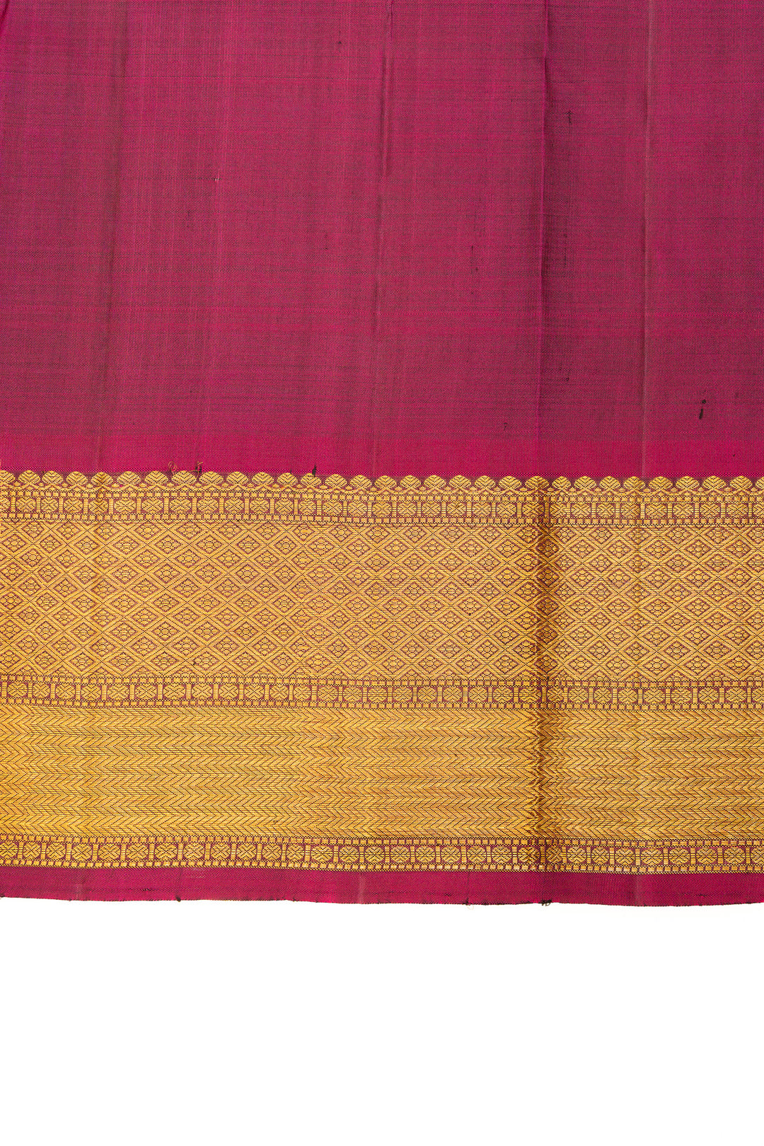 Emerald green vintage stripes pure Kanchipuram  silk saree