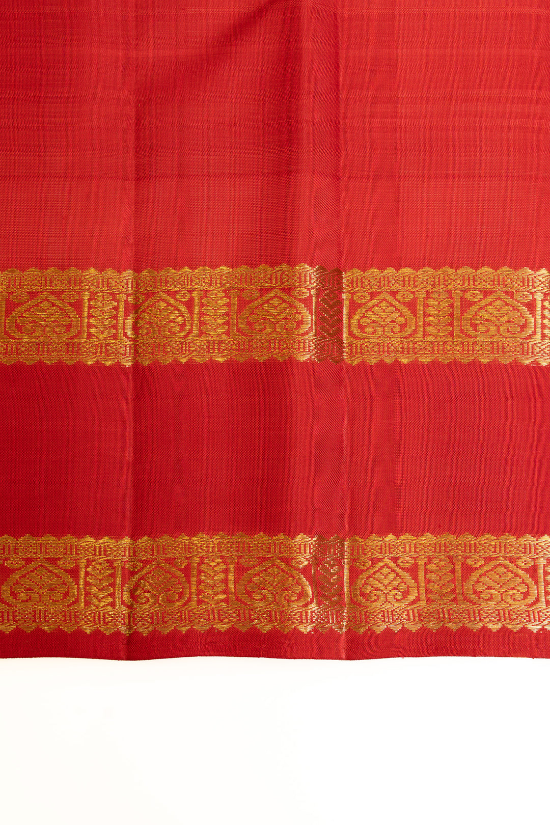 Green and red multi checks rettai pettu pure Kanchipuram silk sarees