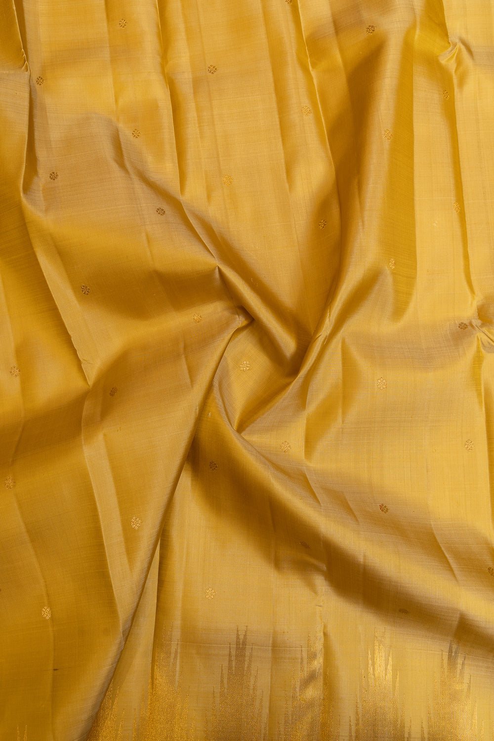 Gold and red temple border pure Kanchipuram silk saree