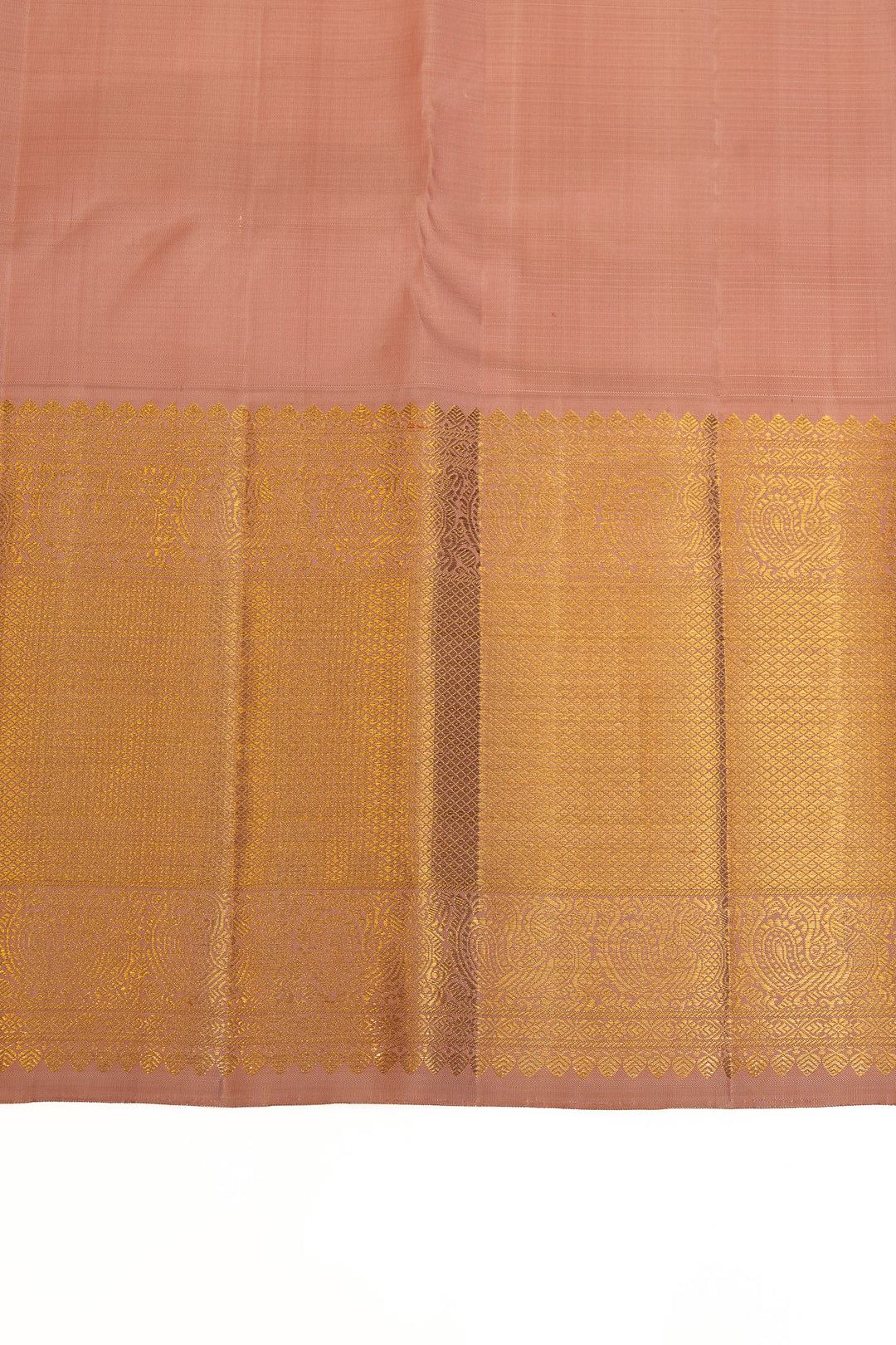 Peacock green and baby pink Vairaoosi pure Kanchipuram silk saree