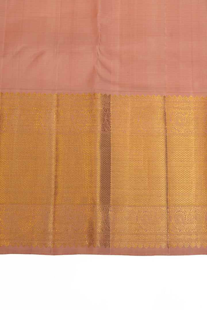 Peacock green and baby pink Vairaoosi pure Kanchipuram silk saree