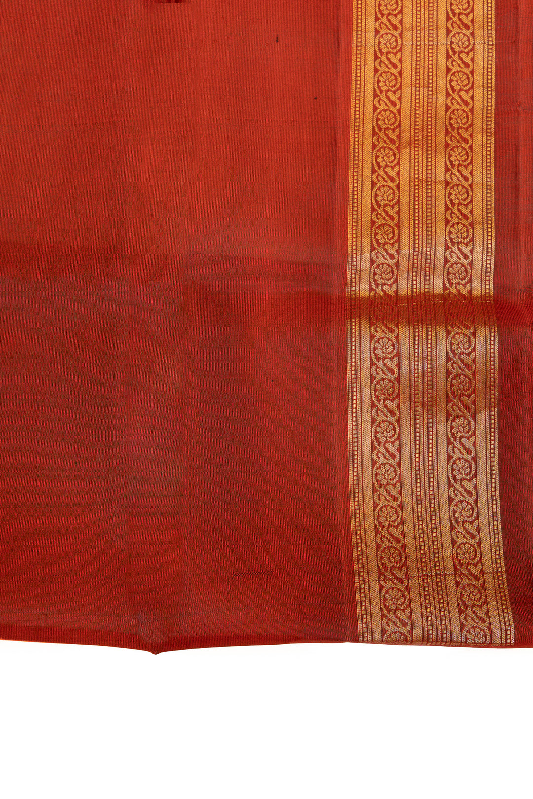 Bottle green and maroon Banaras border pure soft silk saree