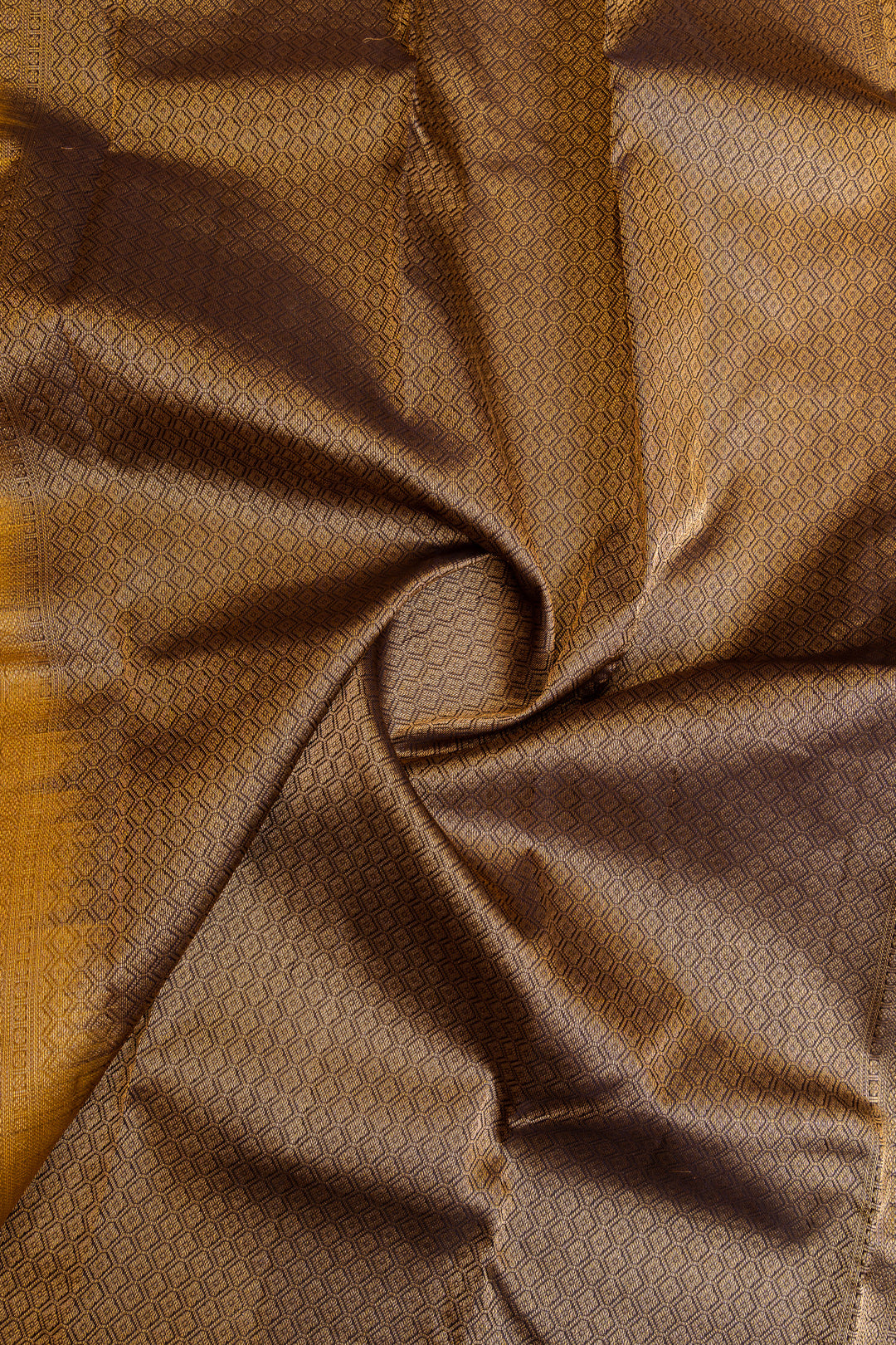 Yellow and Jamun pure soft silk saree