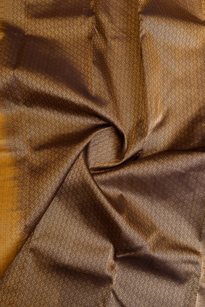 Yellow and Jamun pure soft silk saree