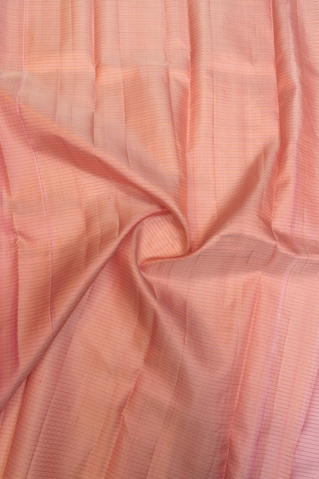 Baby pink Zari checks pure Kanchipuram silk saree