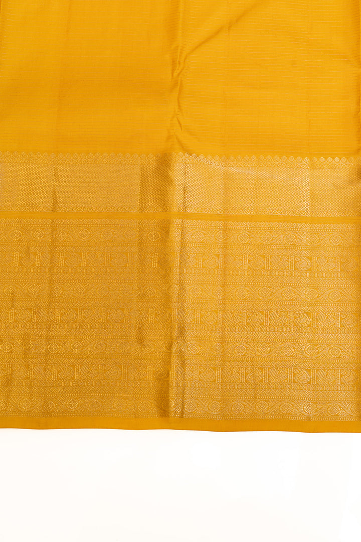 Lilac and yellow pure Kanchipuram silk sarees