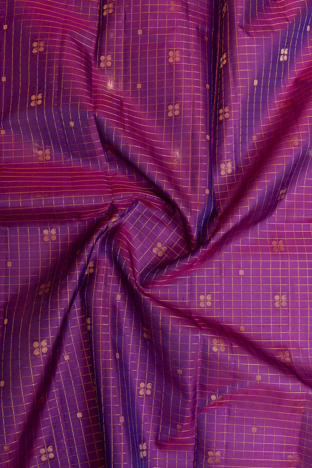 Purple traditional pure soft silk saree