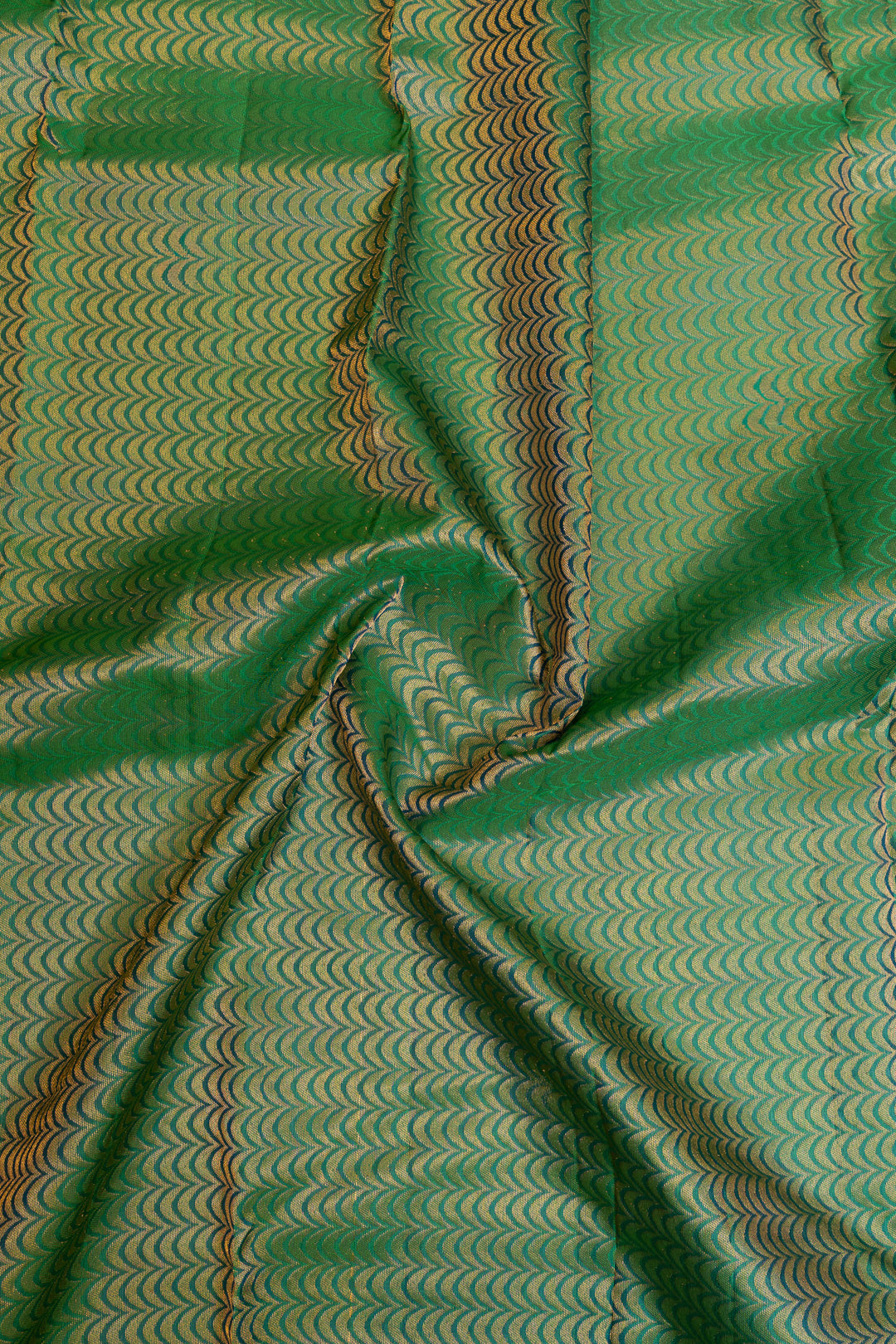 Peacock blue traditional pure soft silk saree