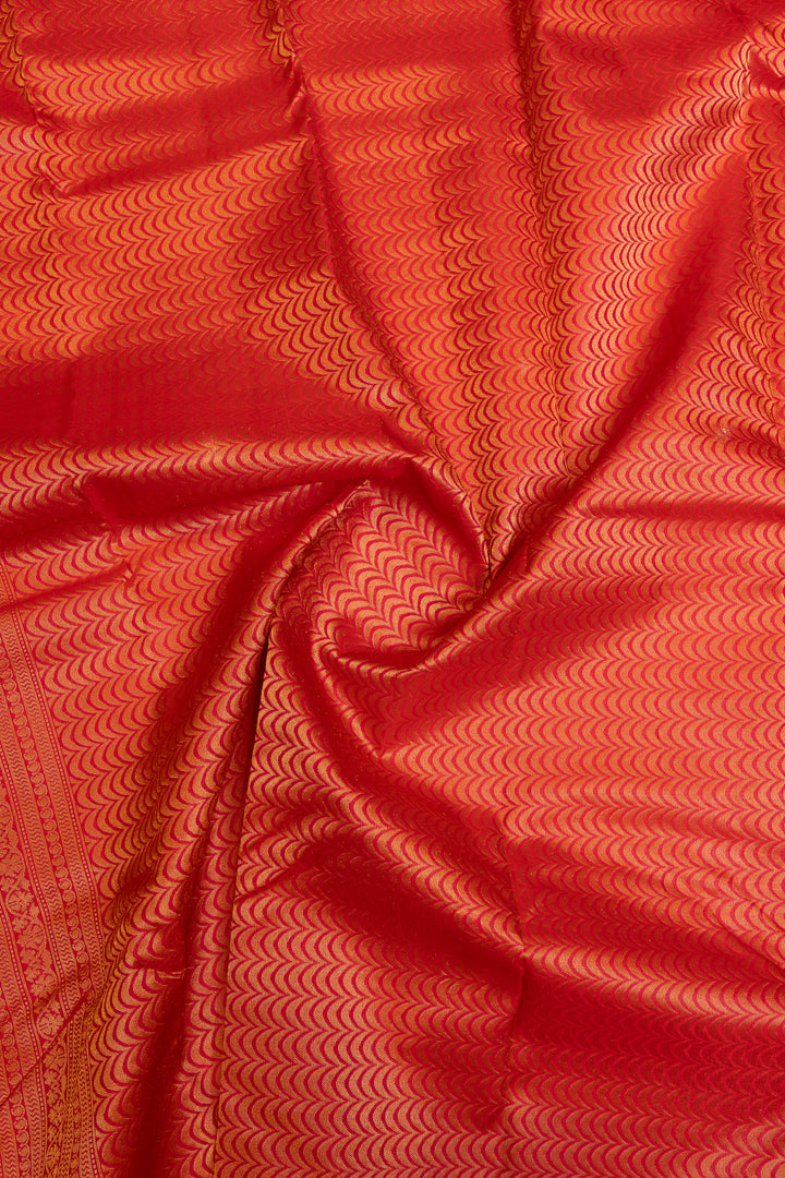 Magenta pink Zari checks pure Kanchipuram silk saree