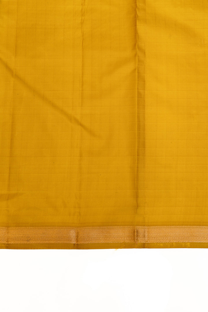 Purple and yellow traditional pure  Kanchipuram silk saree