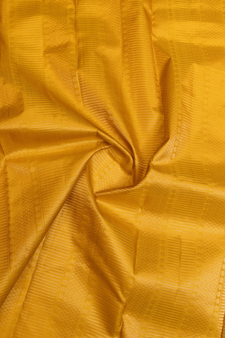 Orange simple border pure soft silk saree