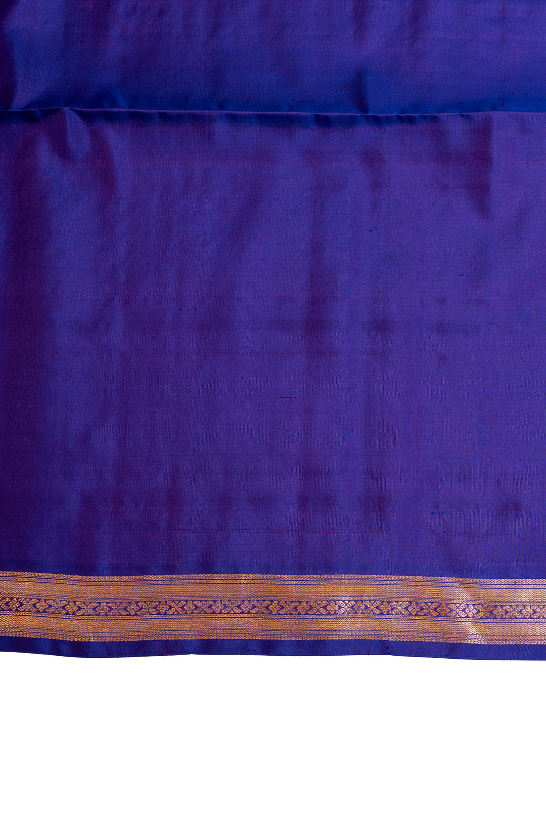 Purple orange zari checks small
Border pure Kanchipuram silk saree