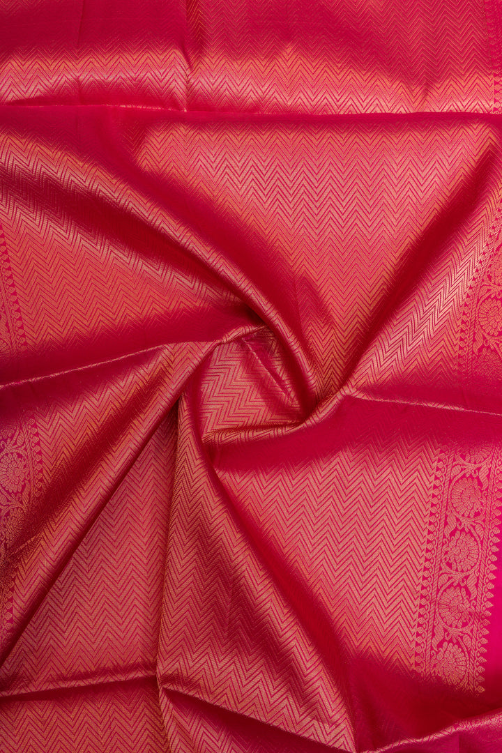 Purple rettai pettu pure Kanchipuram silk saree
