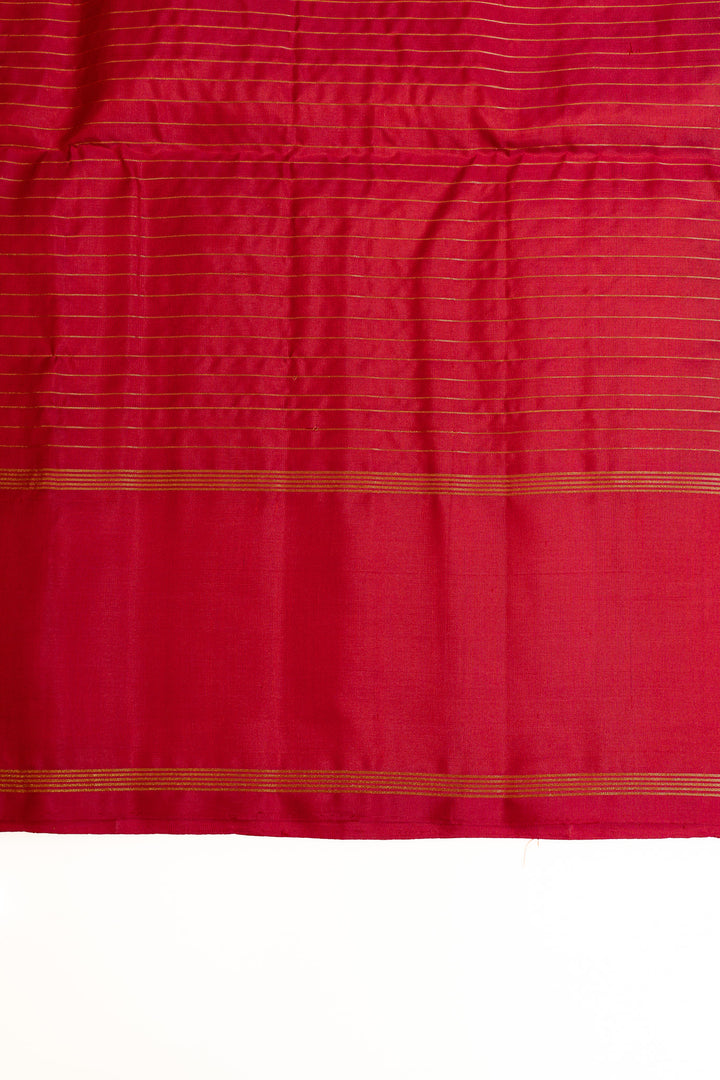 Ink blue zari checks pure soft silk saree