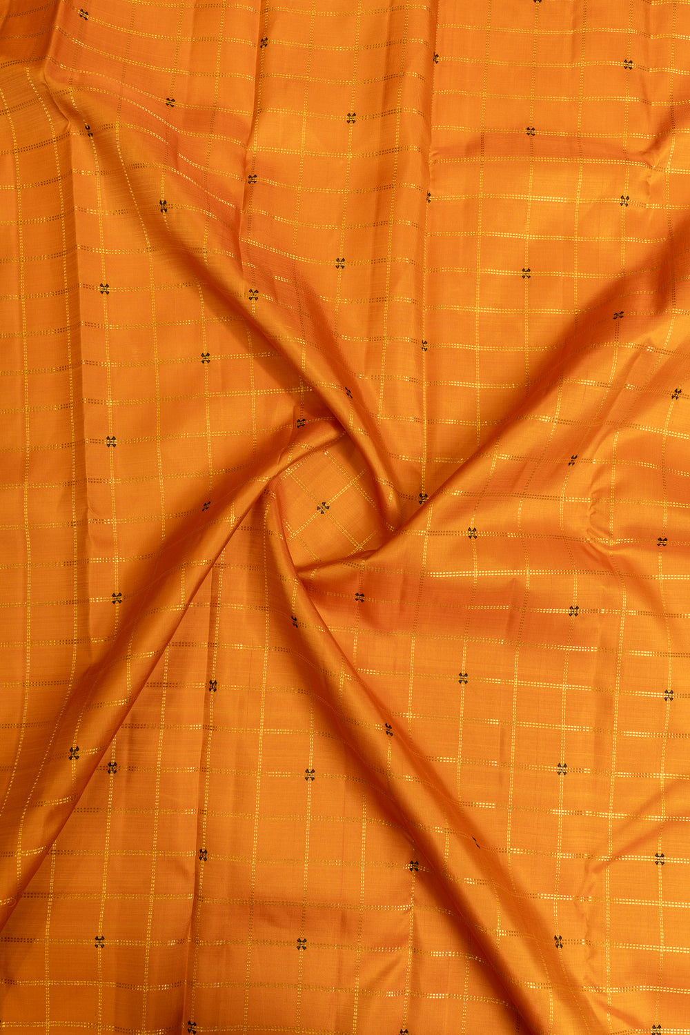 It’s orange and grey pure Kanchipuram silk saree