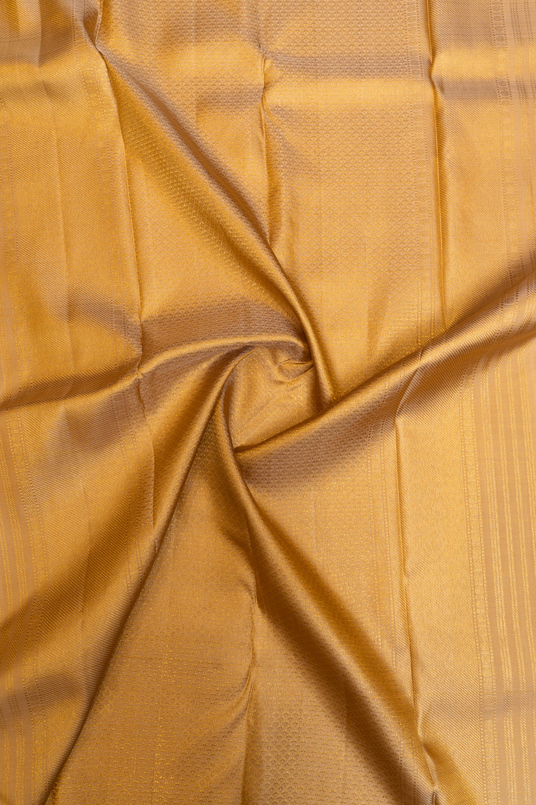 Khaki gold brocade  pure Kanchipuram silk saree