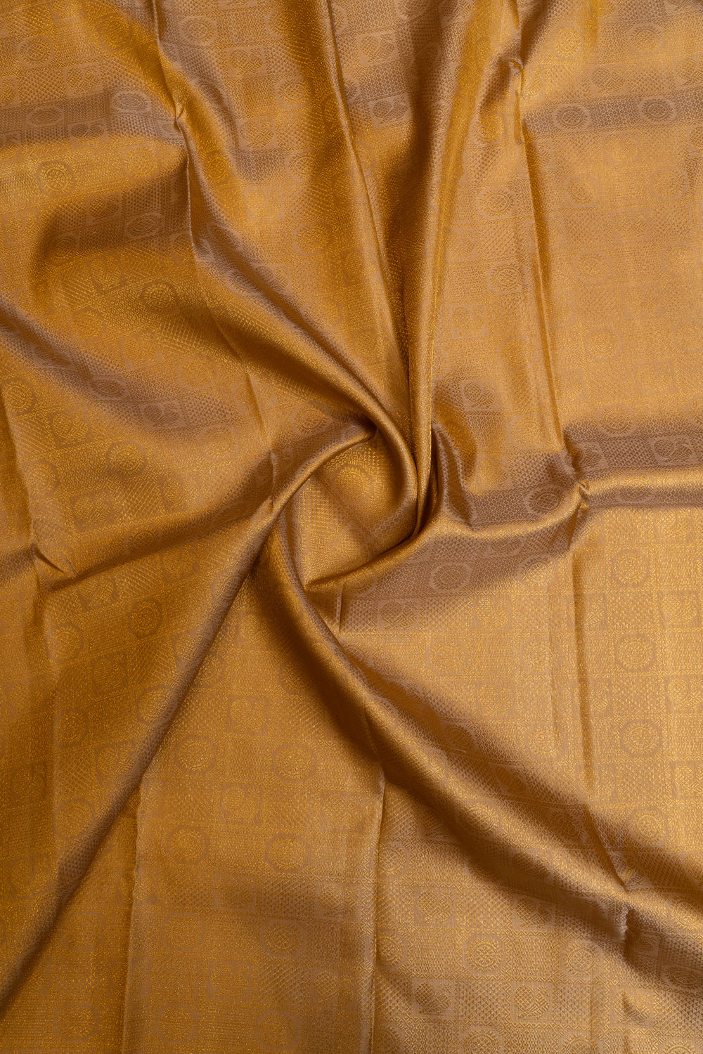 Khaki gold brocade  pure Kanchipuram silk saree