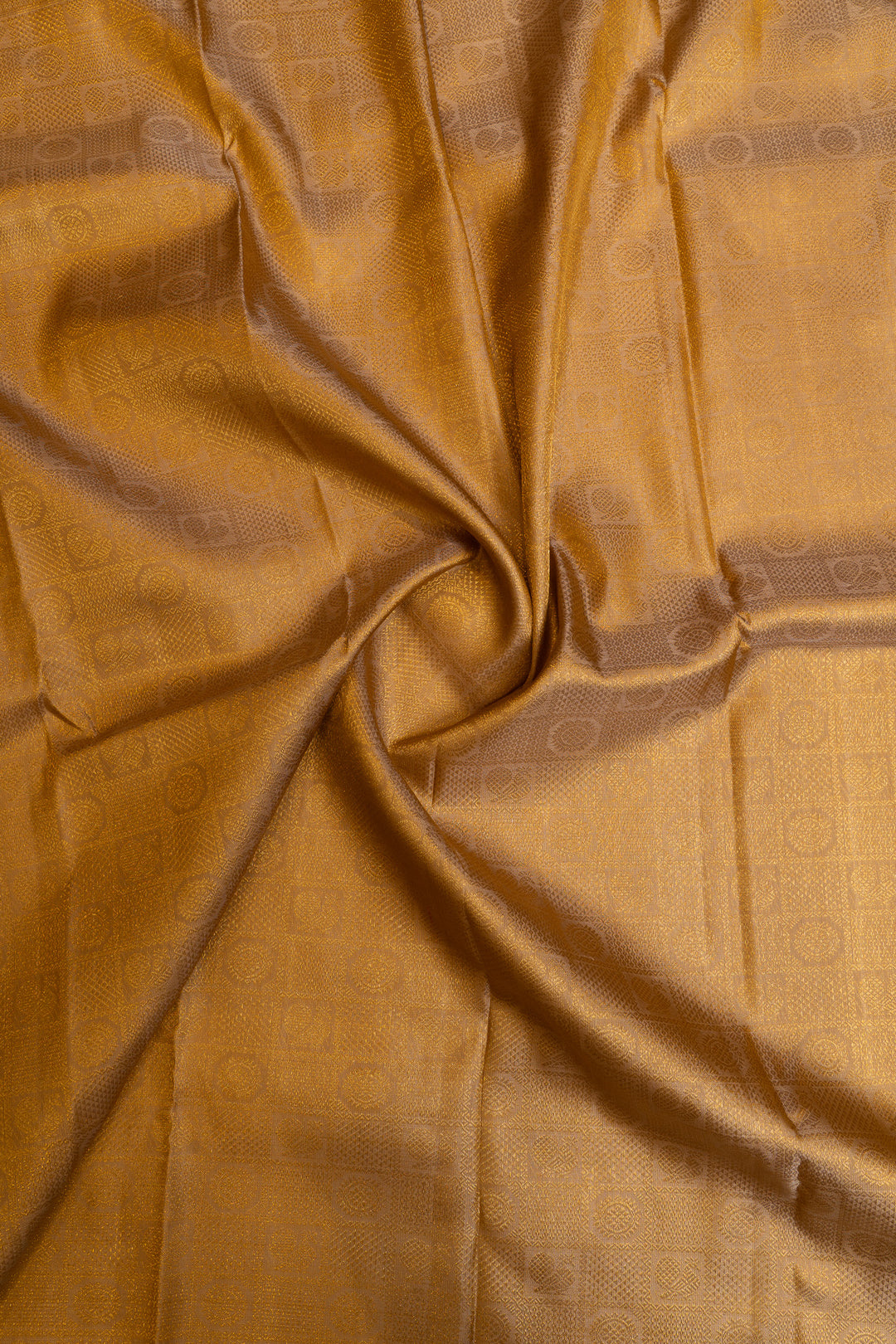 Khaki gold brocade  pure Kanchipuram silk saree