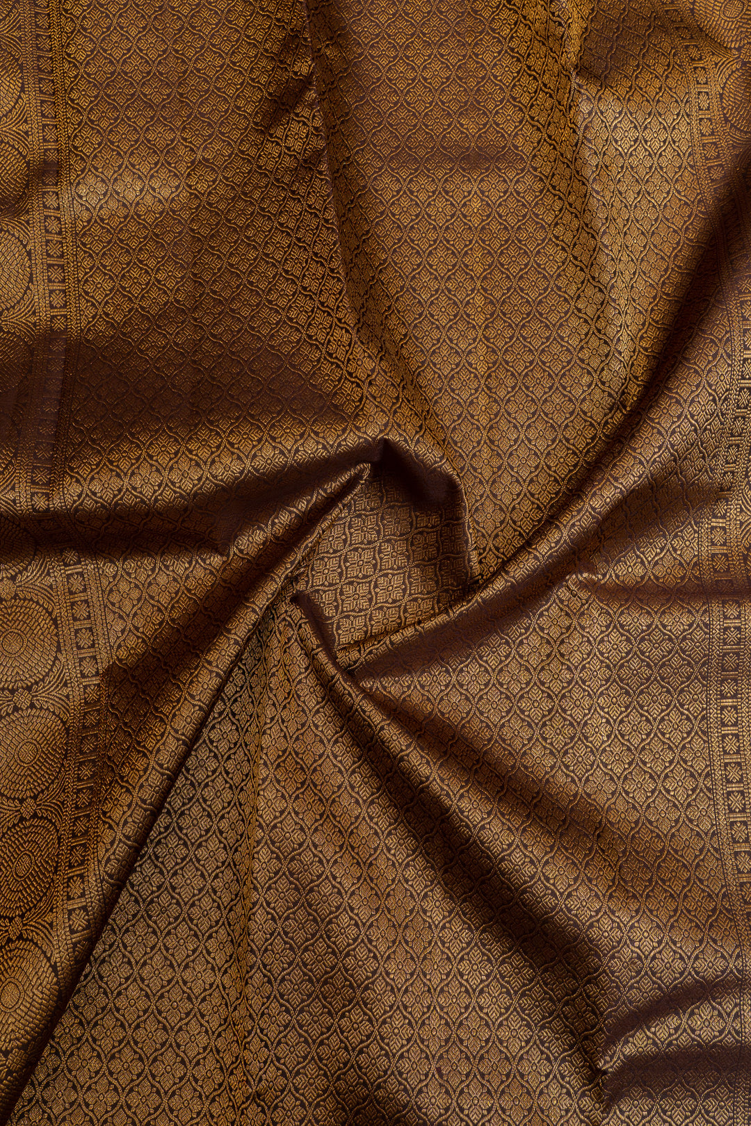 Jamun and brown vairaoosi pure Kanchipuram silk  saree