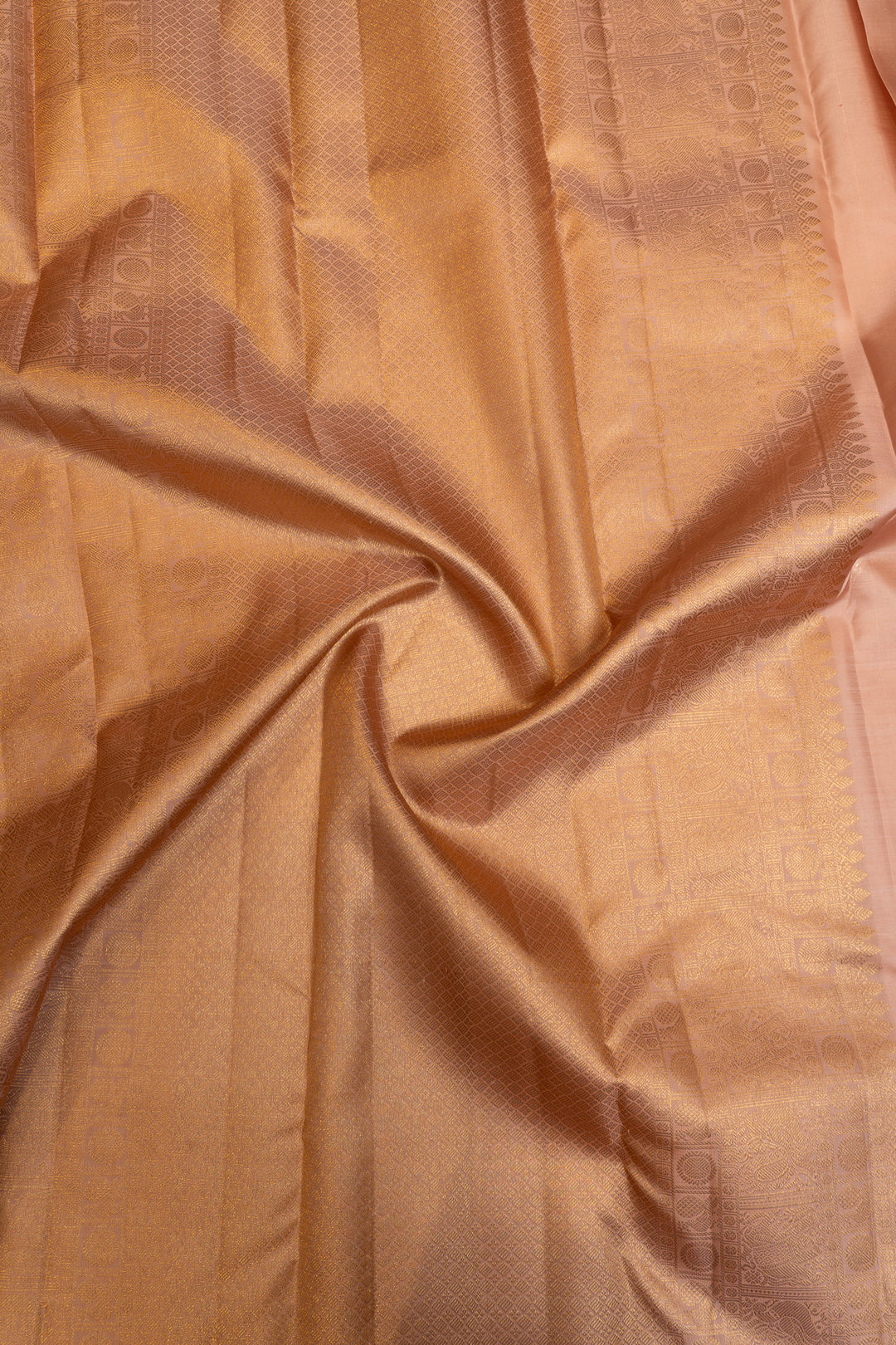 Lilac zari panel pure Kanchipuram silk  saree