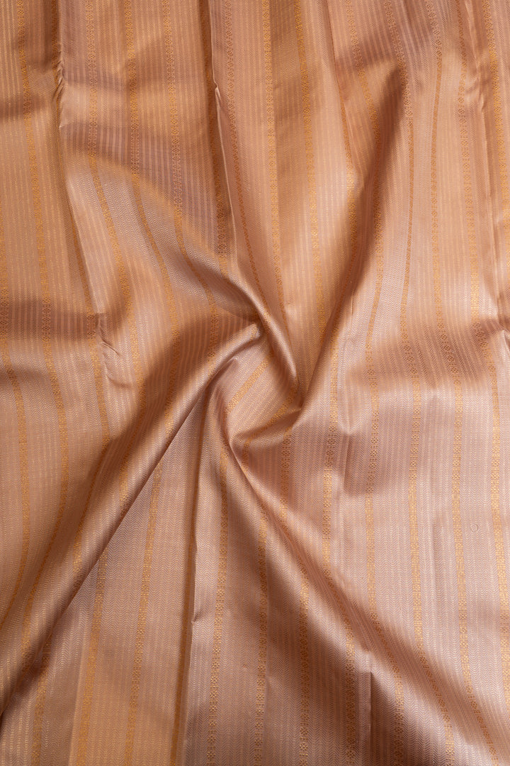 Lilac zari panel pure Kanchipuram silk  saree