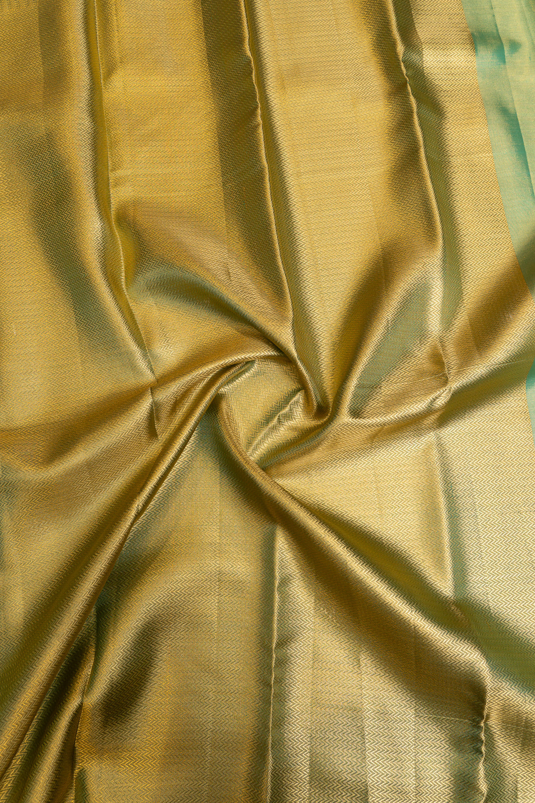 Pastel green tissue brocade pure Kanchipuram silk  saree