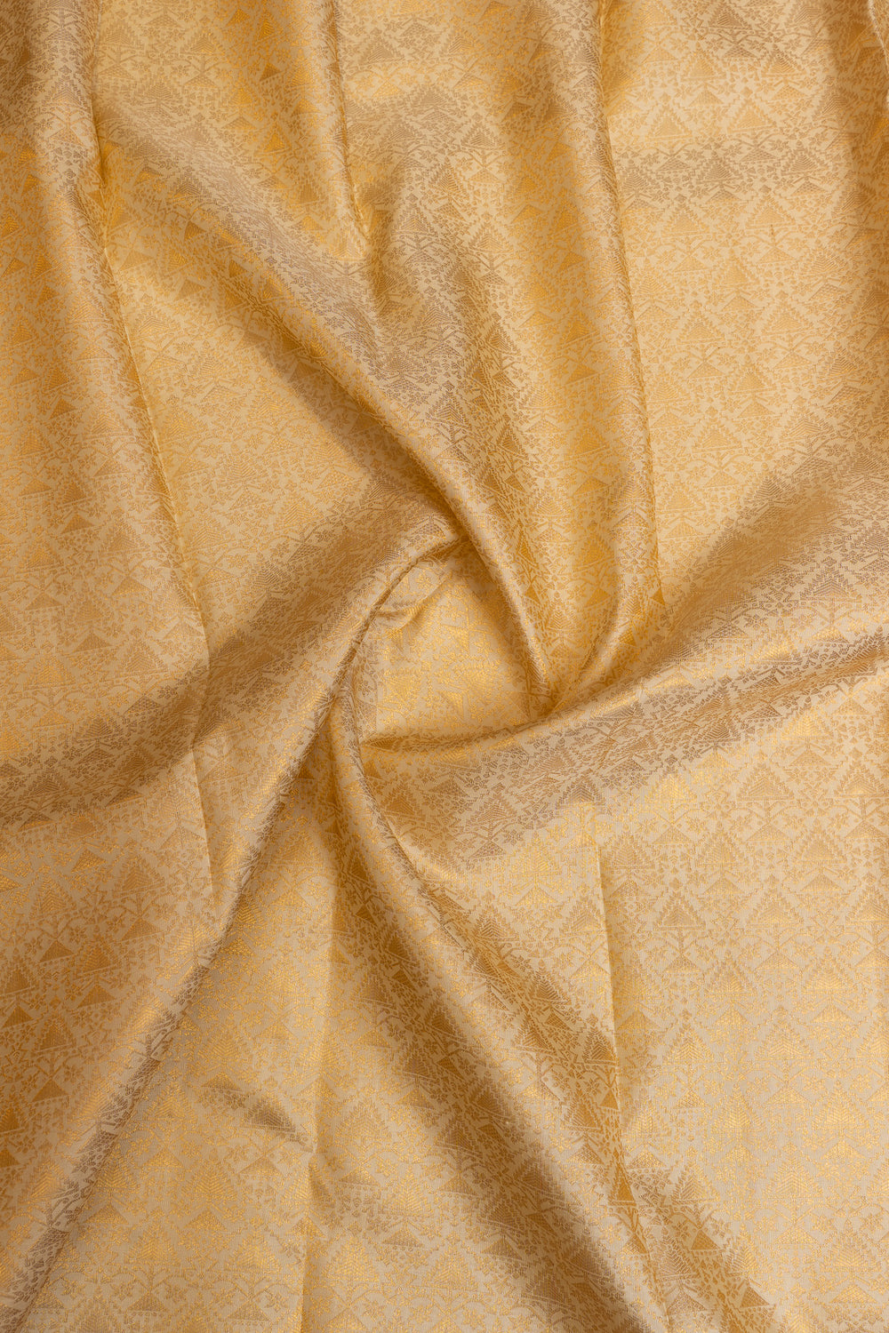 Ivory and red brocade pure Kanchipuram silk  saree