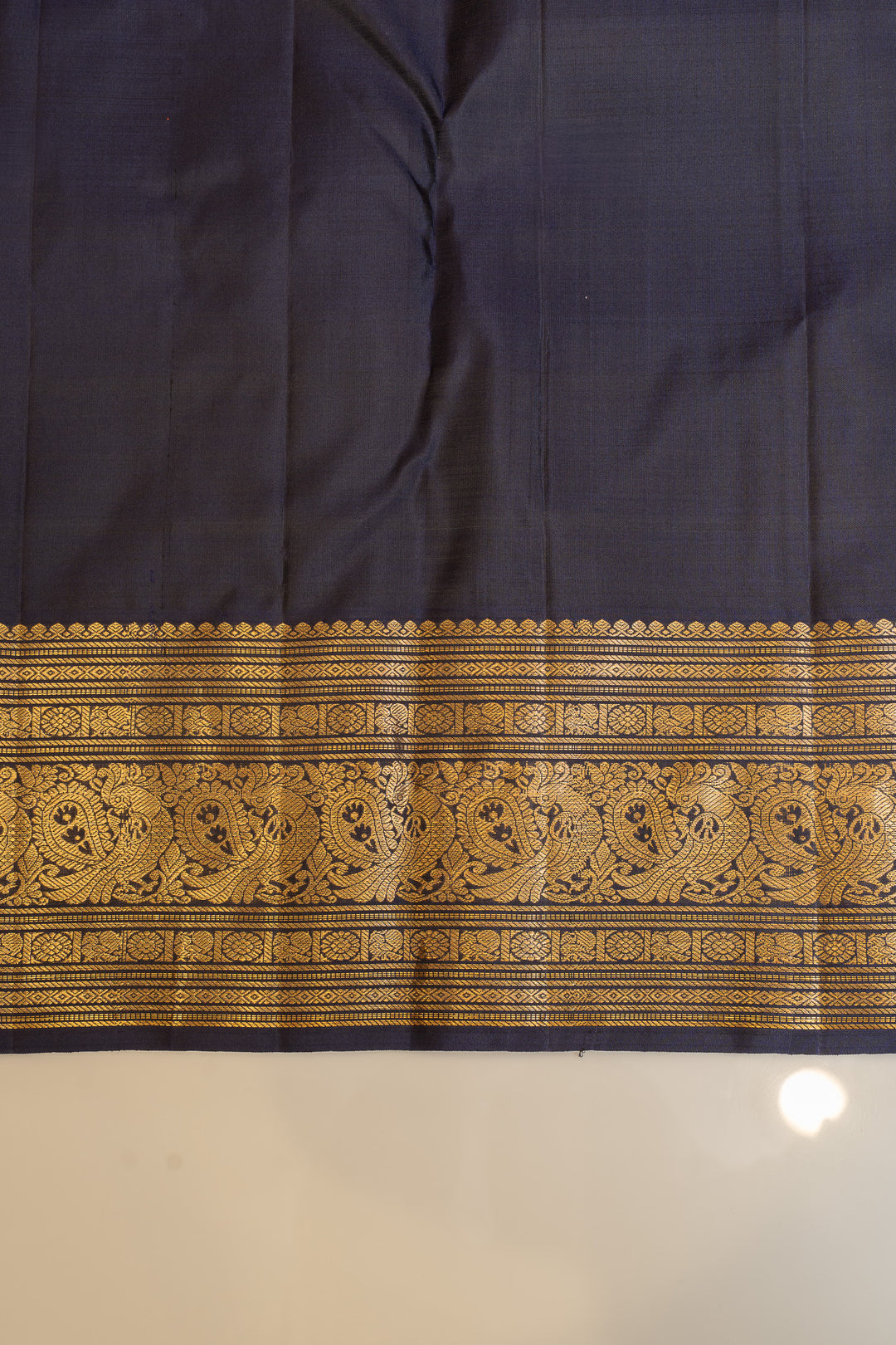Maroon and blue traditional pure Kanchipuram silk saree