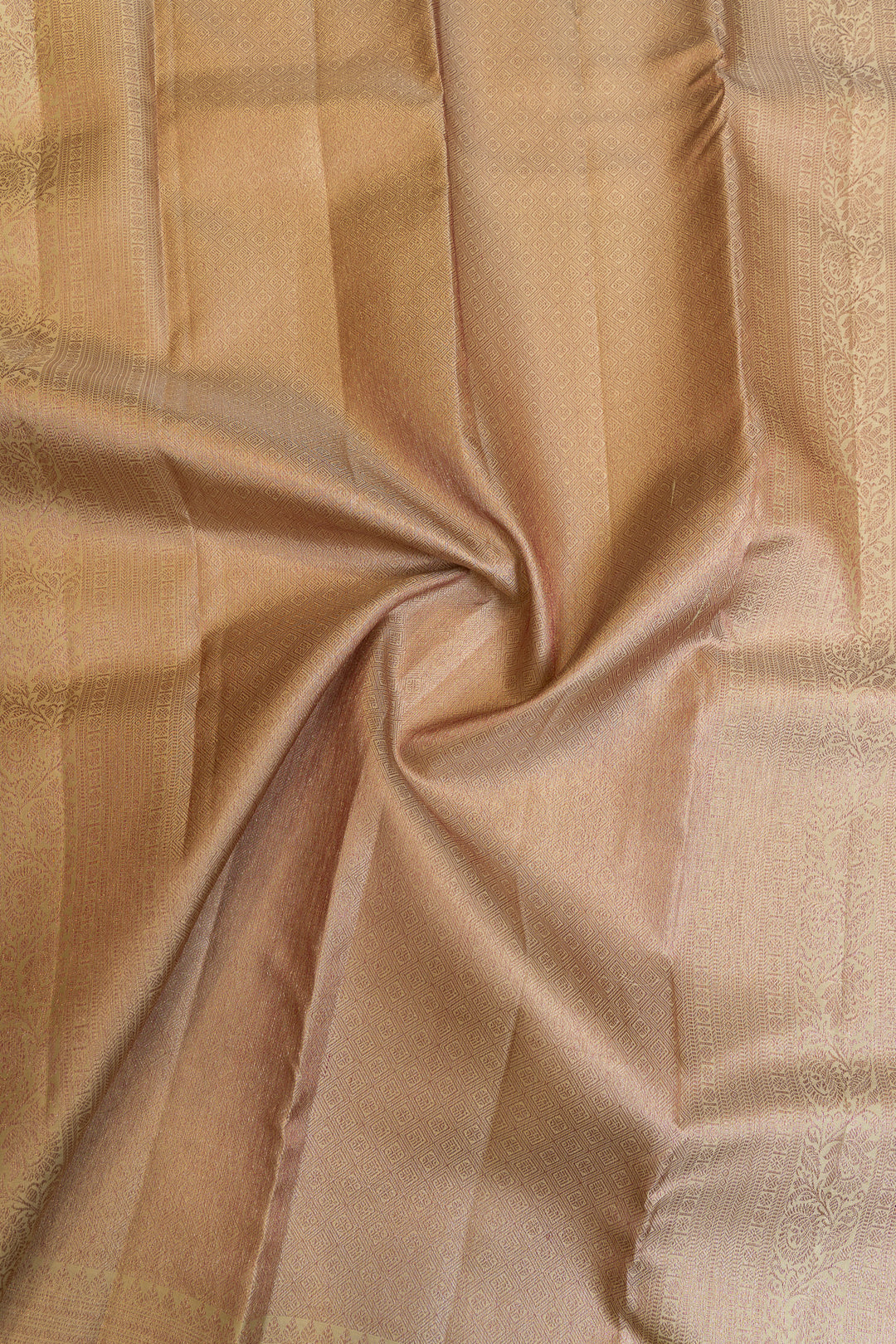 Mint green turning border brocade pure Kanchipuram silk saree