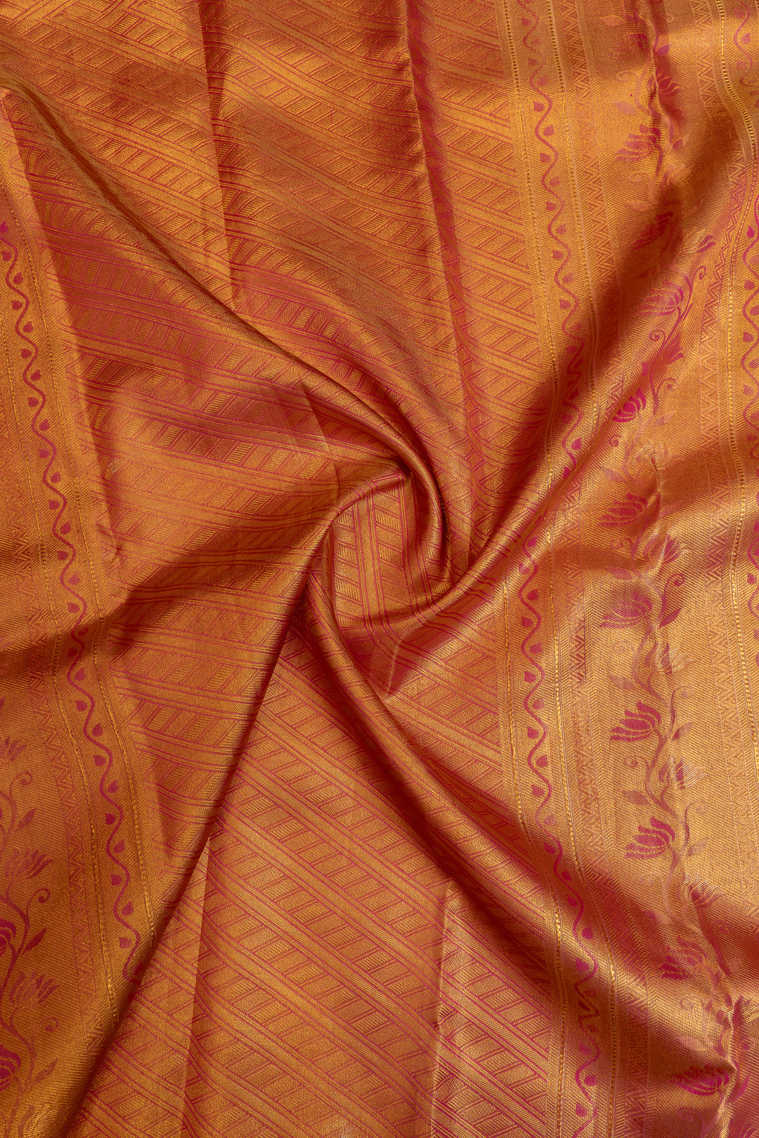 Gold brocade pure Kanchipuram silk saree