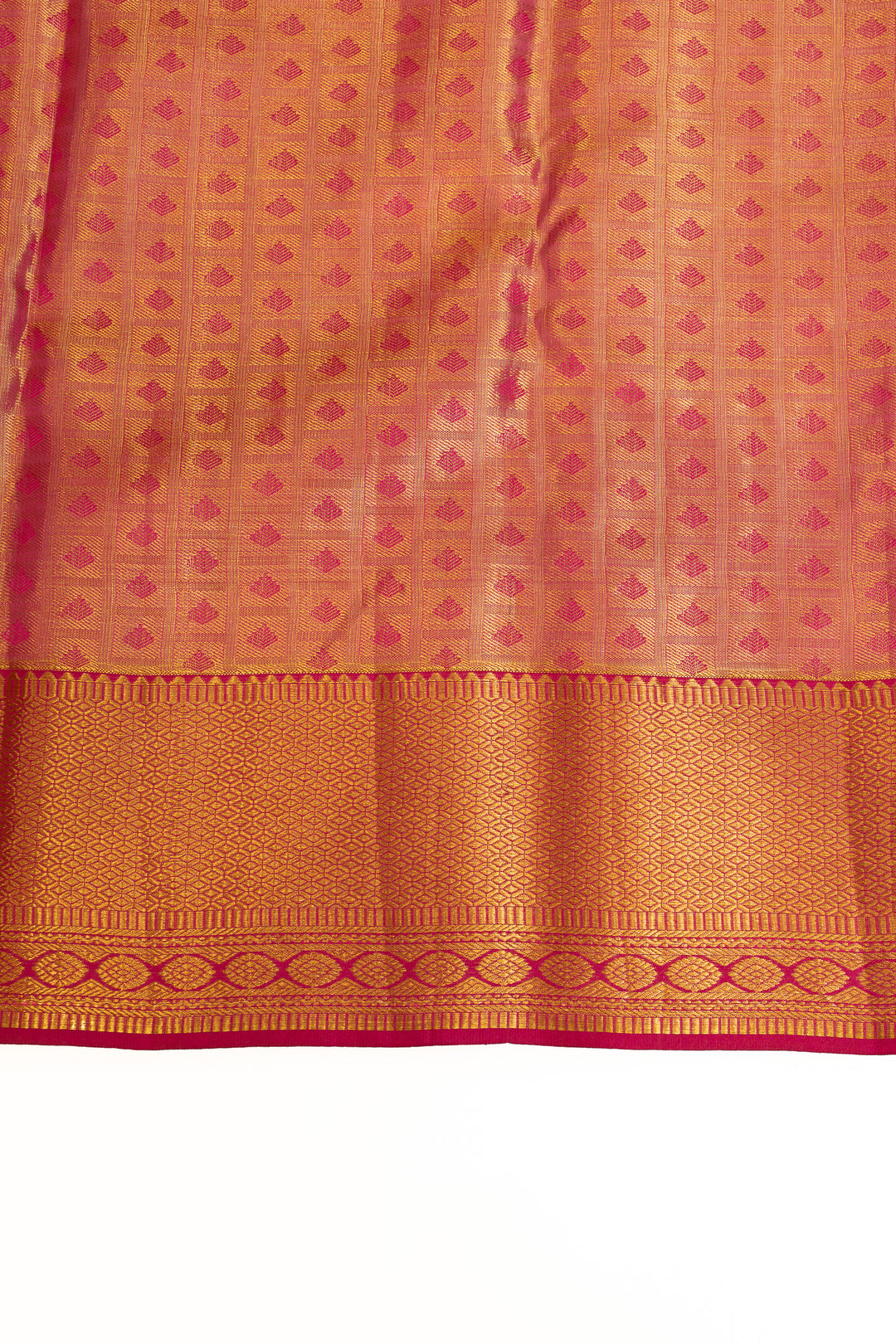Gold brocade pure Kanchipuram silk saree