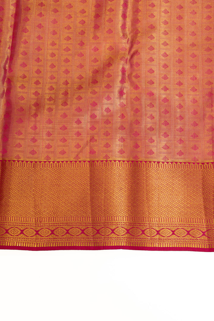 Gold brocade pure Kanchipuram silk saree