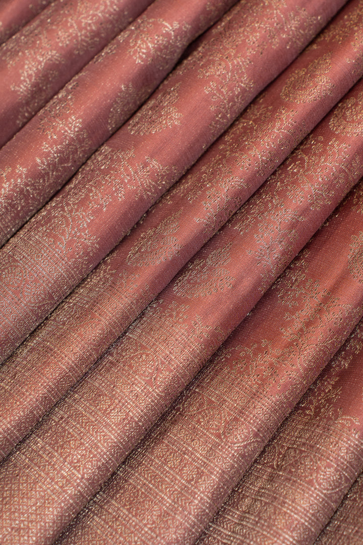 Magenta purple Varisaipettu pure Kanchipuram silk saree