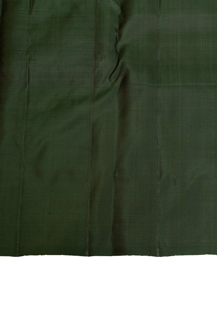 Grey vanasingaram pure Kanchipuram silk saree