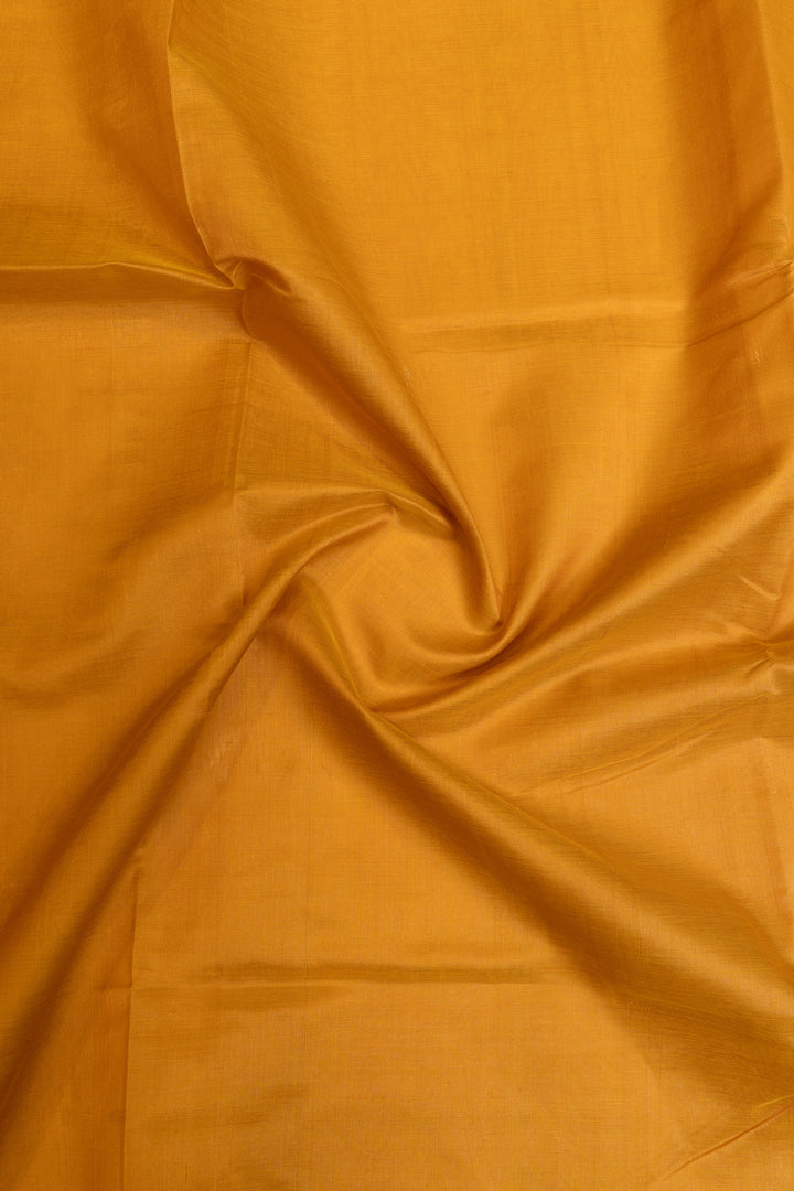 Yellow and green pure silk cotton saree
