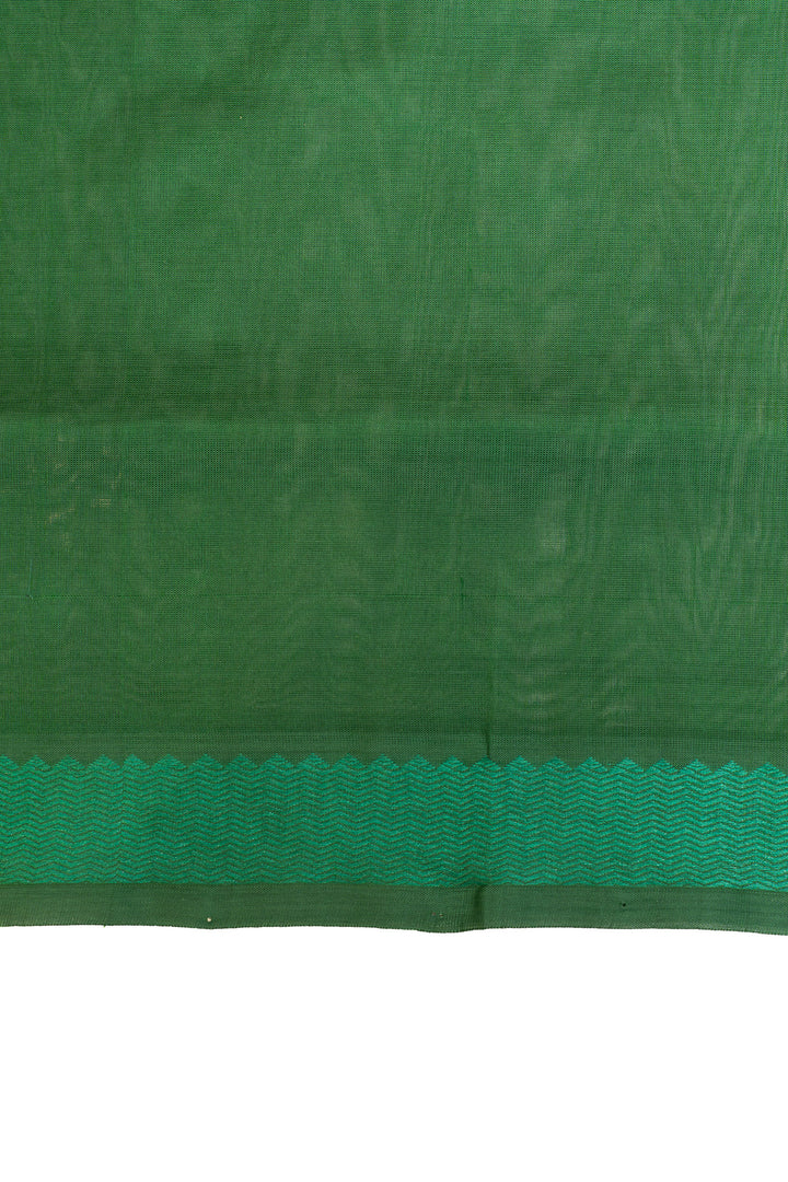 Yellow and green pure silk cotton saree