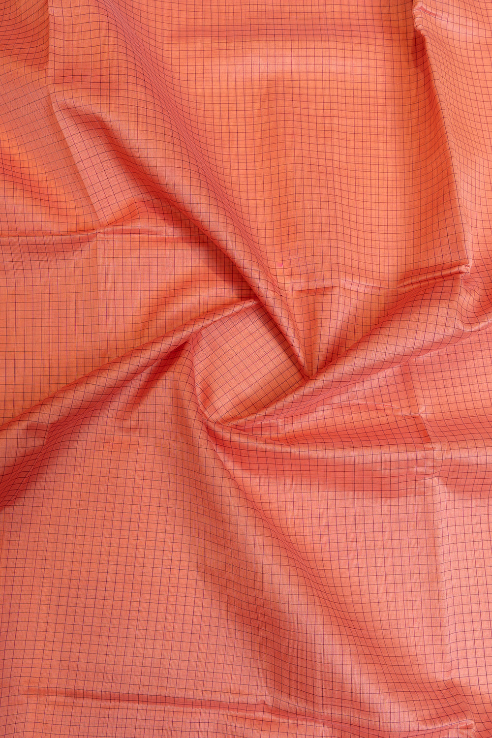 Pink and magenta checks pure silk cotton saree