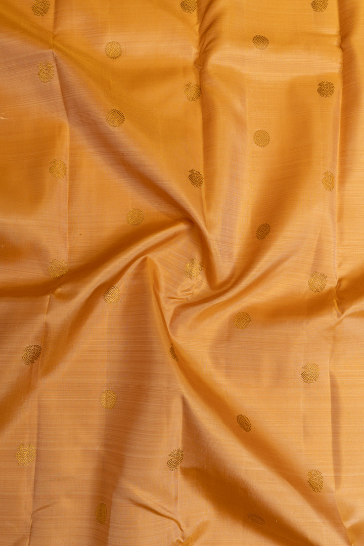 Gold and red traditional pure Kanchipuram silk saree