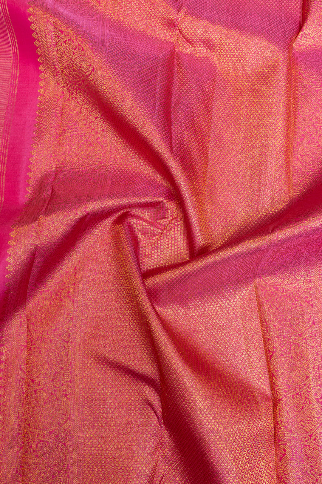 Silver rangkat pure Kanchipuram silk saree