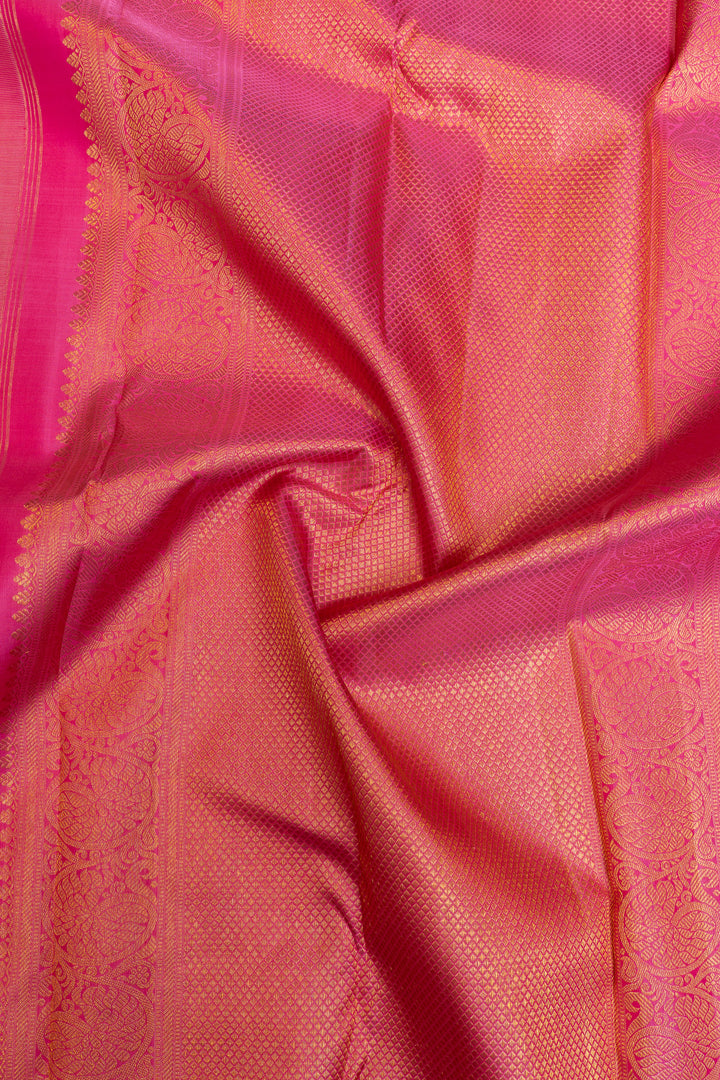 Silver rangkat pure Kanchipuram silk saree