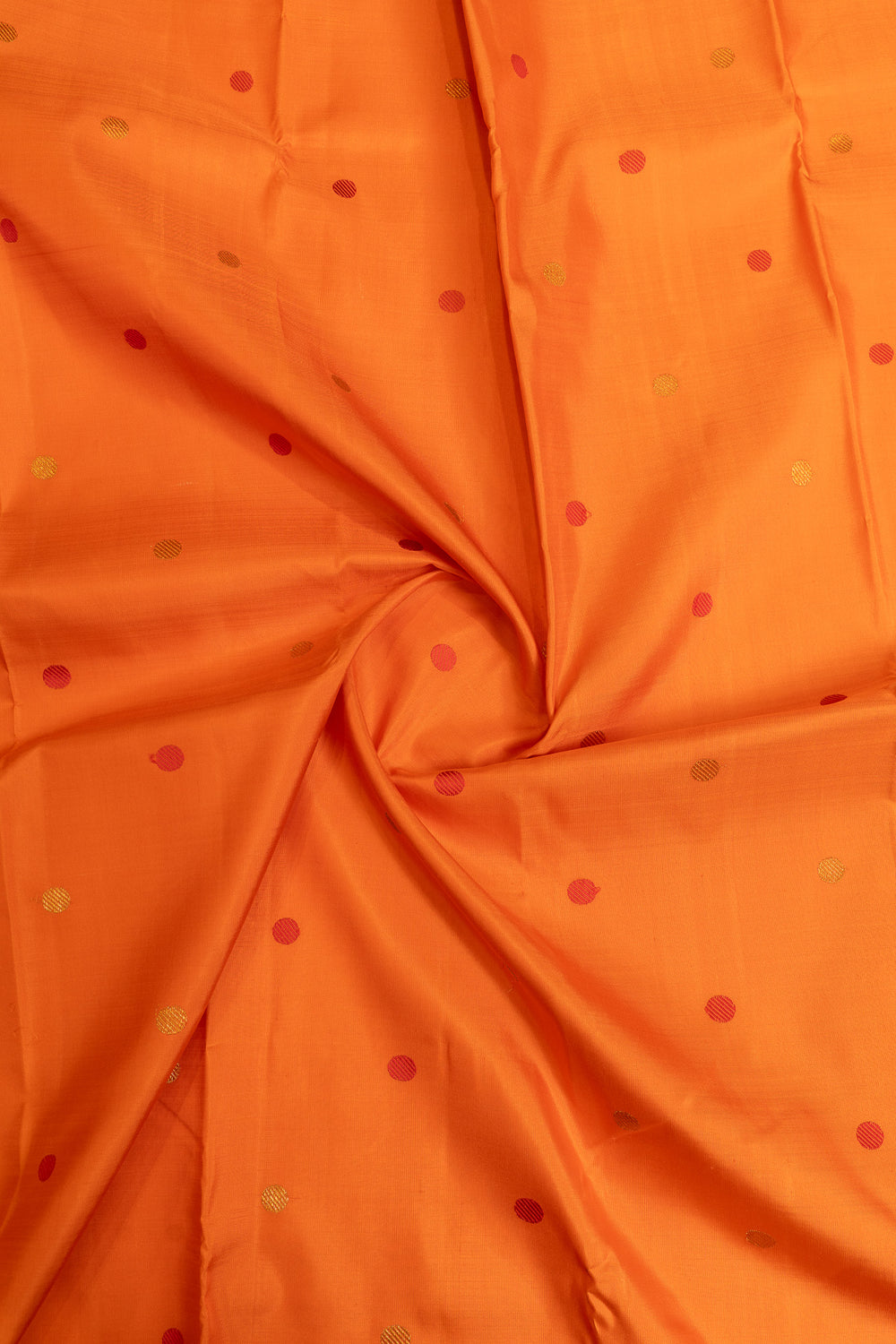 Orange Paithani pure Kanchipuram silk saree