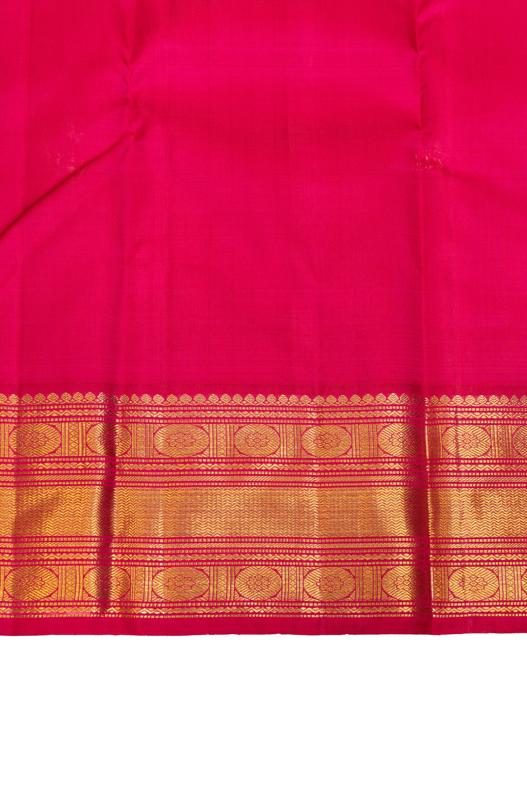 Peacock blue and red  pure Kanchipuram silk saree